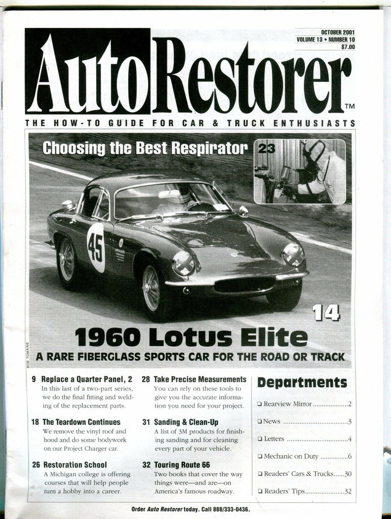 Auto Restorer Magazine October 2001 1960 Lotus Elite EX 021617jhe