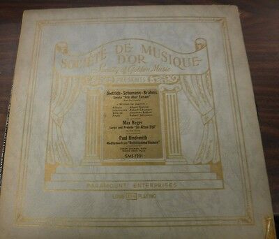 Societe De Musique Society of Golden Music Dietrich Schumann Brahms 091016LLE