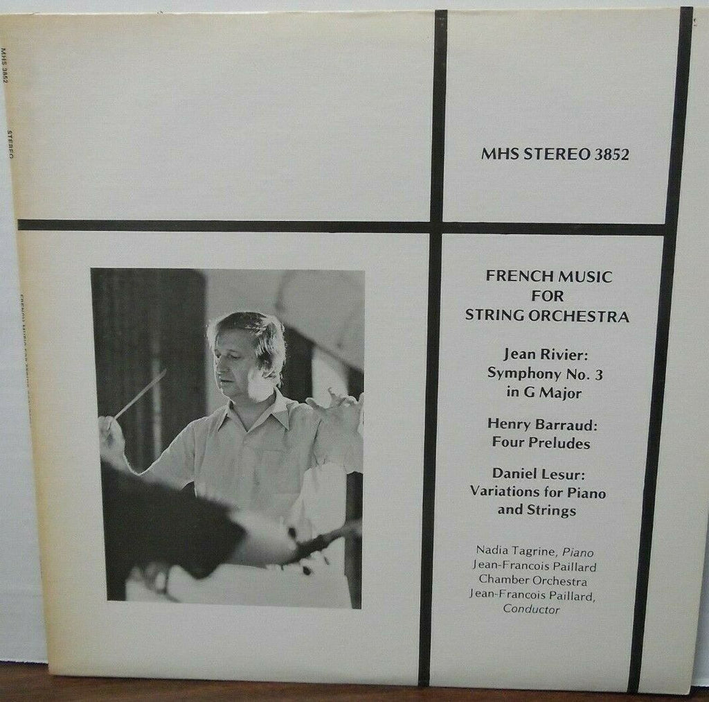 French Music for string orchestra Jean Rivier Symphony No 3 in G Major 020120LLE