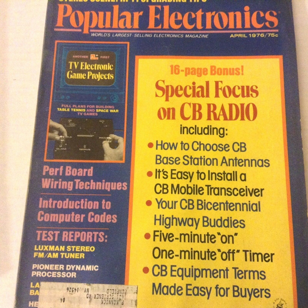 Popular Electronics Magazine Focus On CB Radio April 1976 071917nonrh