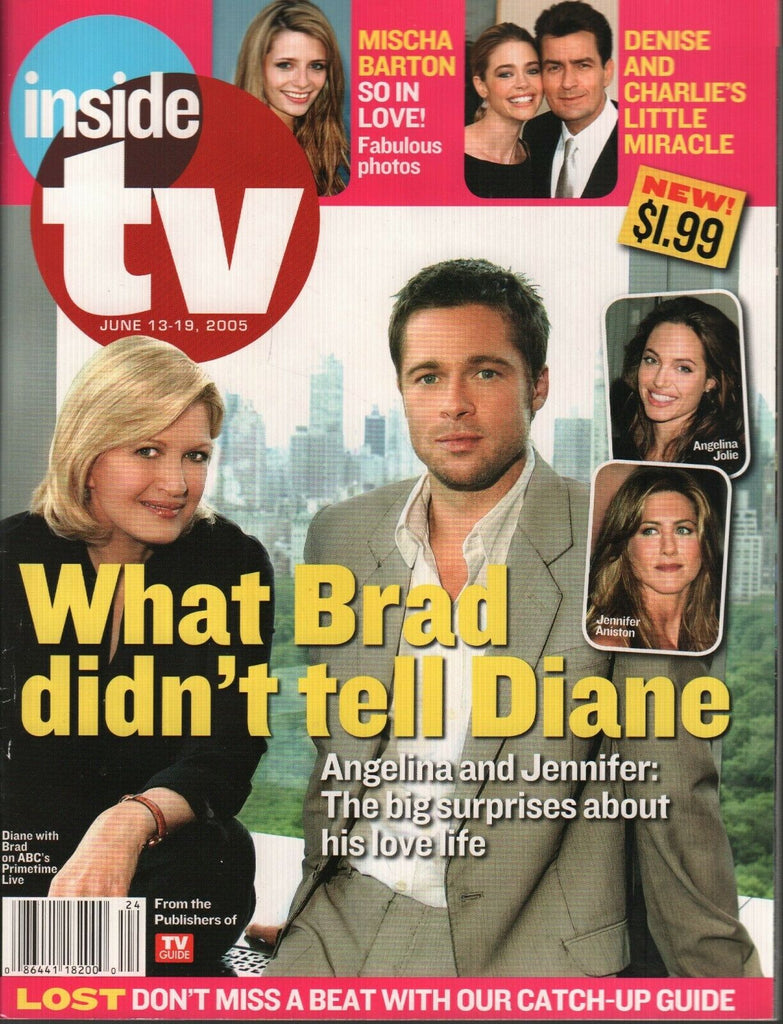 Inside TV June 13-19 2005 Brad Pitt Diane Sawyer Angelina Jolie 022120AME