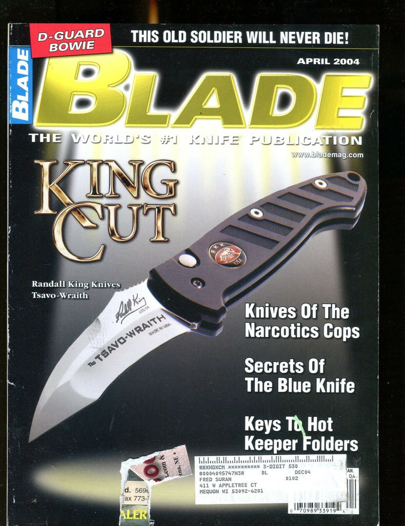 Blade Magazine April 2004 Tsavo-Wraith GD w/ML 012417jhe