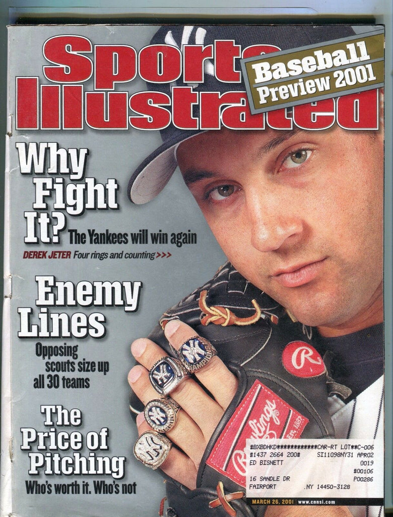 Sports Illustrated Magazine March 26 2011 Derek Jeter VG w/ML 042717nonjhe