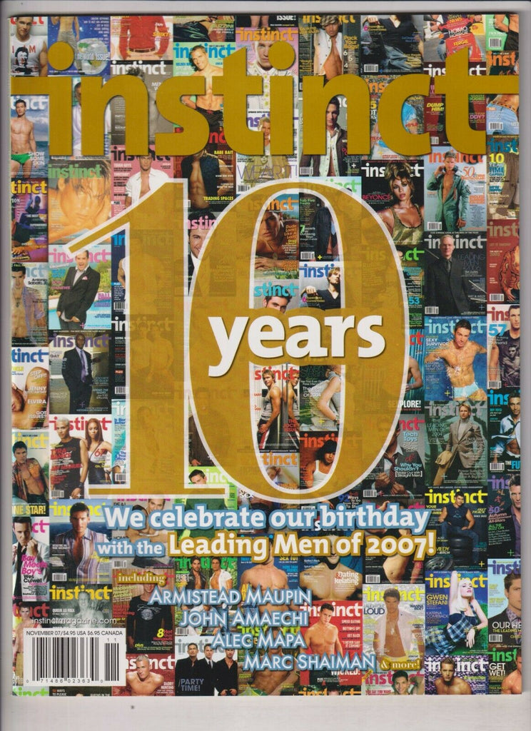 Instinct Gay Interest 10 Years Leading Men Special November 2007 030420nonr