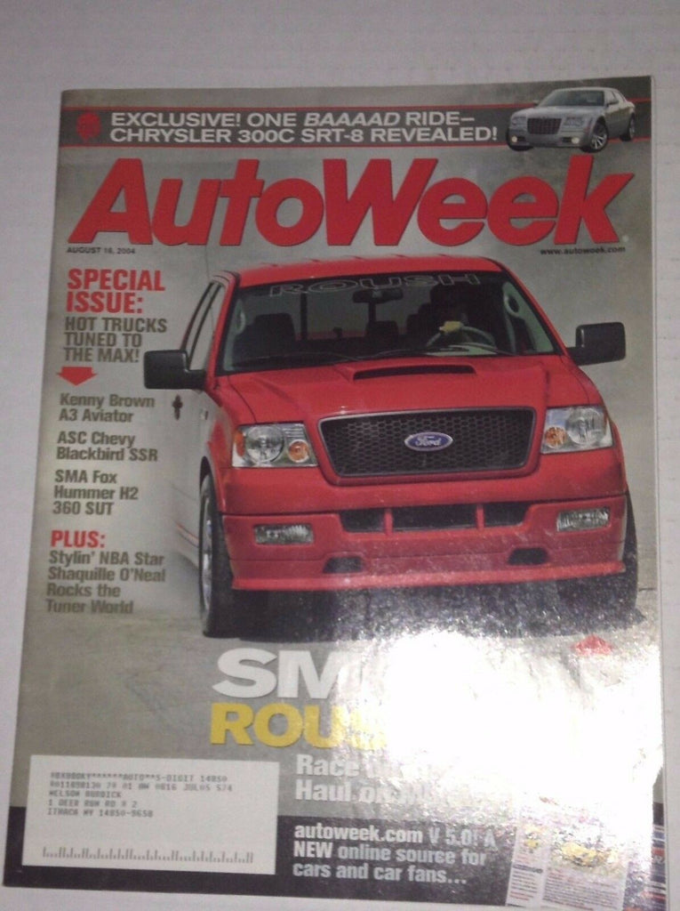 Autoweek Magazine Roush F-150 A3 Aviator August 16, 2004 012217RH