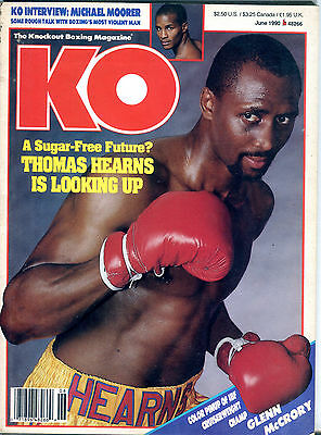 KO Magazine June 1990 Thomas Hearns EX 060616jhe