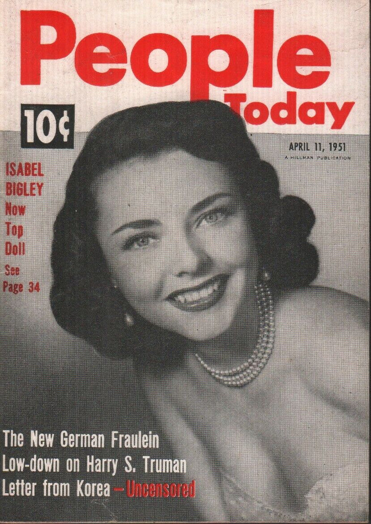 People Today April 11 1951 Isabel Bigley Cheesecake Pin Up 070819AME