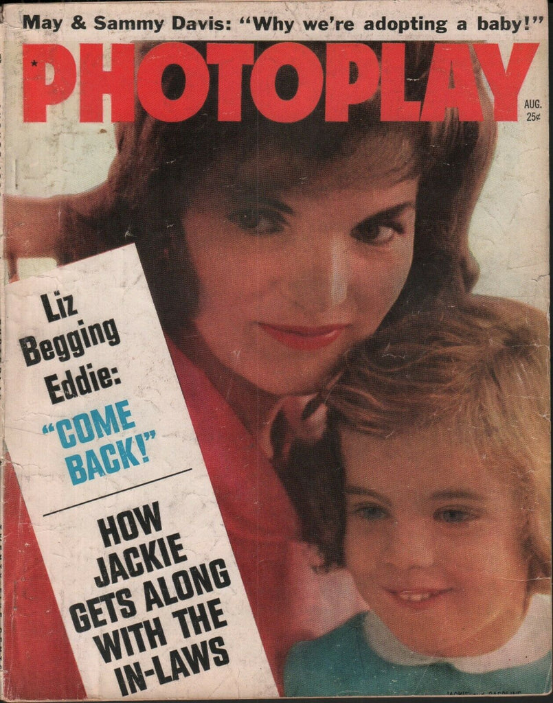 Photoplay August 1962 Elizabeth Taylor Eddie Fisher Jackie Kennedy 062019AME2