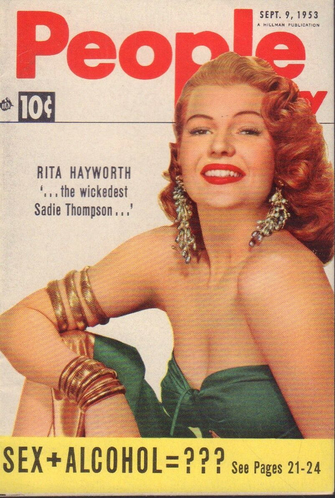 People Today Digest September 9 1953 Rita Hayworth Cheesecake Pin Up 091318AME