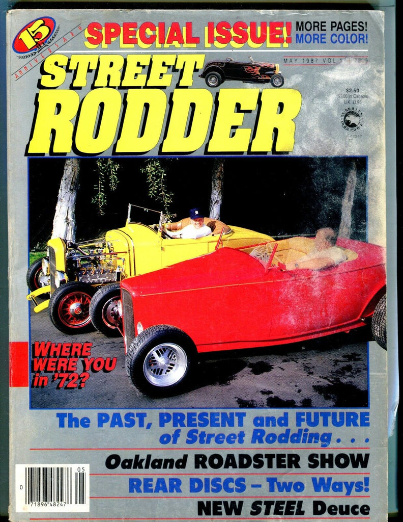 Street Rodder Magazine May 1987 Rear Discs VG No ML 042517nonjhe