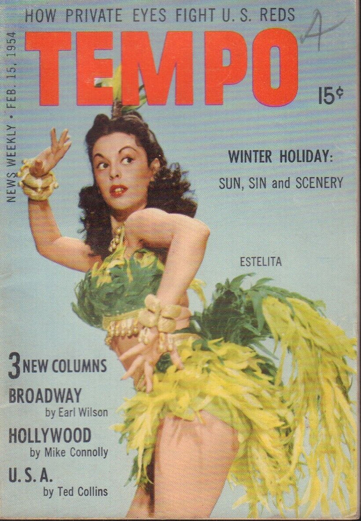 Tempo Digest February 15 1954 Estelita Cheesecake Pin Up 091218AME2