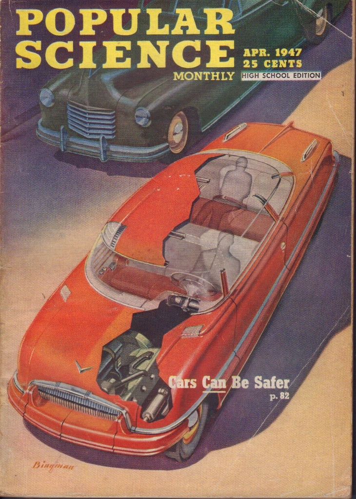 Popular Science Magazine April 1947 Cars Can Be Safer 081917nonjhe