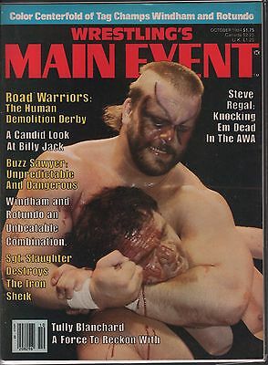 Wrestling's Main Event October 1984 Steve Regal,Billy Jack Complete EX 120915DBE