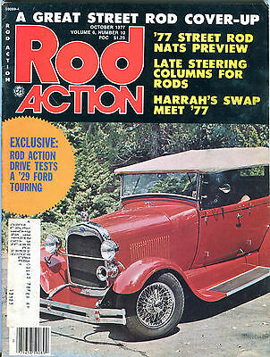 Rod Action Magazine October 1977 '29 Ford Touring EX 081716jhe