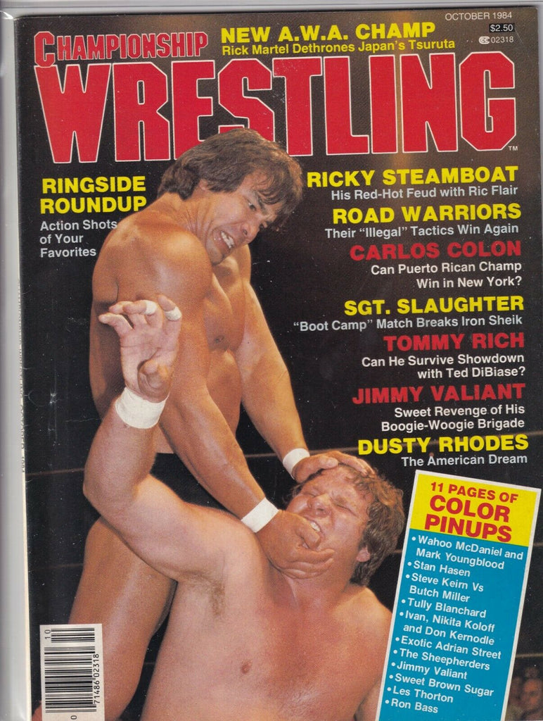 Championship Wrestling Mag Ricky Steamboat Tommy Rich October 1984 061819nonr