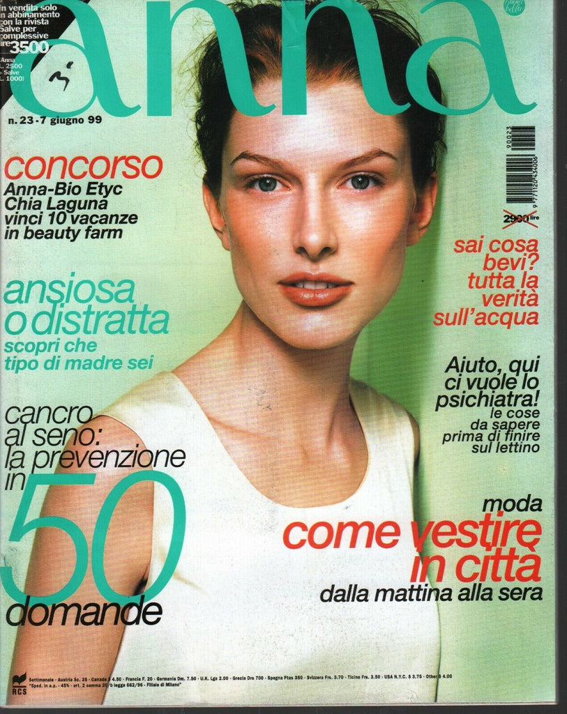 Anna Italian Fashion Magazine July #23-7 1999 Helena Rubinstein 030320AME