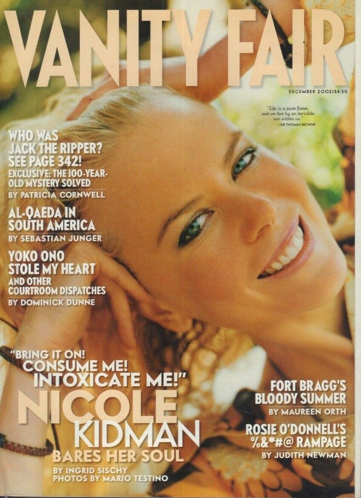 Vanity Fair December 2002 Nicole Kidman Mario Testino Yoko Ono 121418DBE