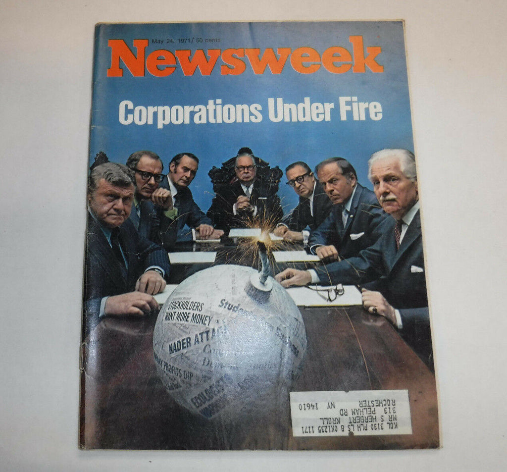Newsweek Magazine Corporations Under Fire May 24, 1971 101916R