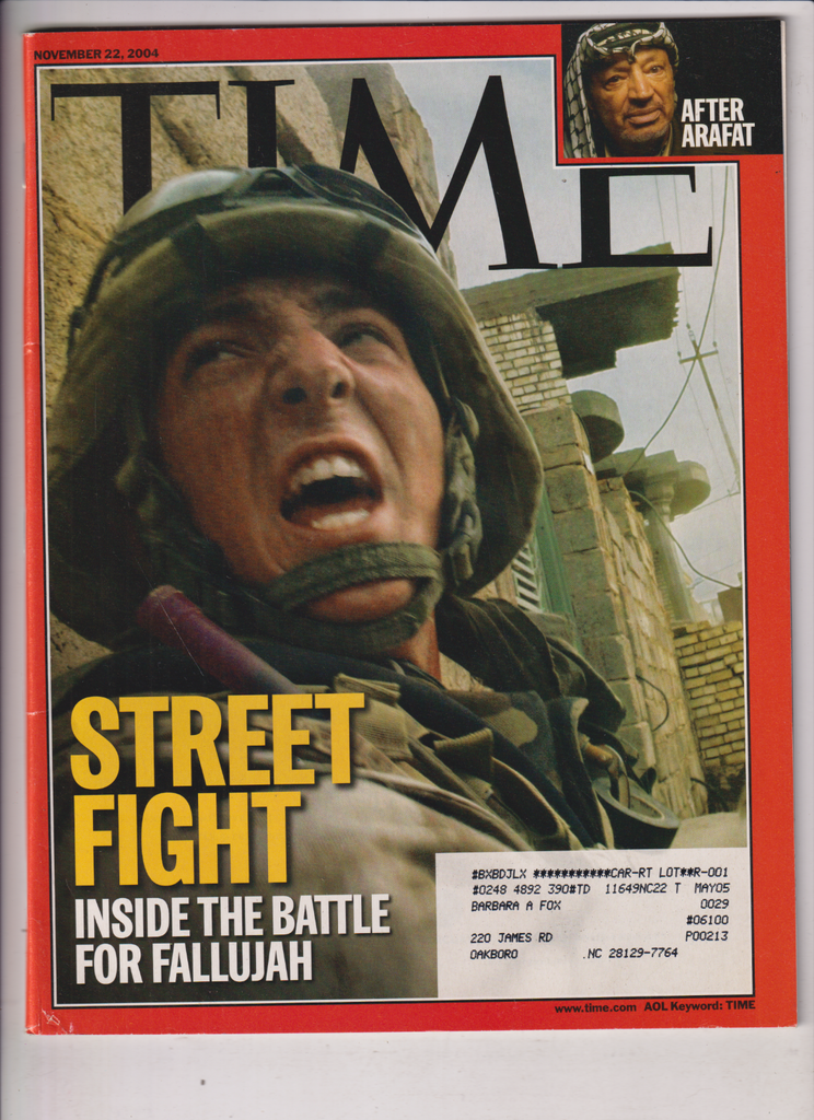 Time Mag Inside The Battle For Fallujah November 22, 2004 011820nonr