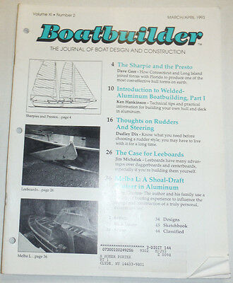 Boatbuilder Magazine Dave Gerr & Ken Hankinson March/April 1993 011615R