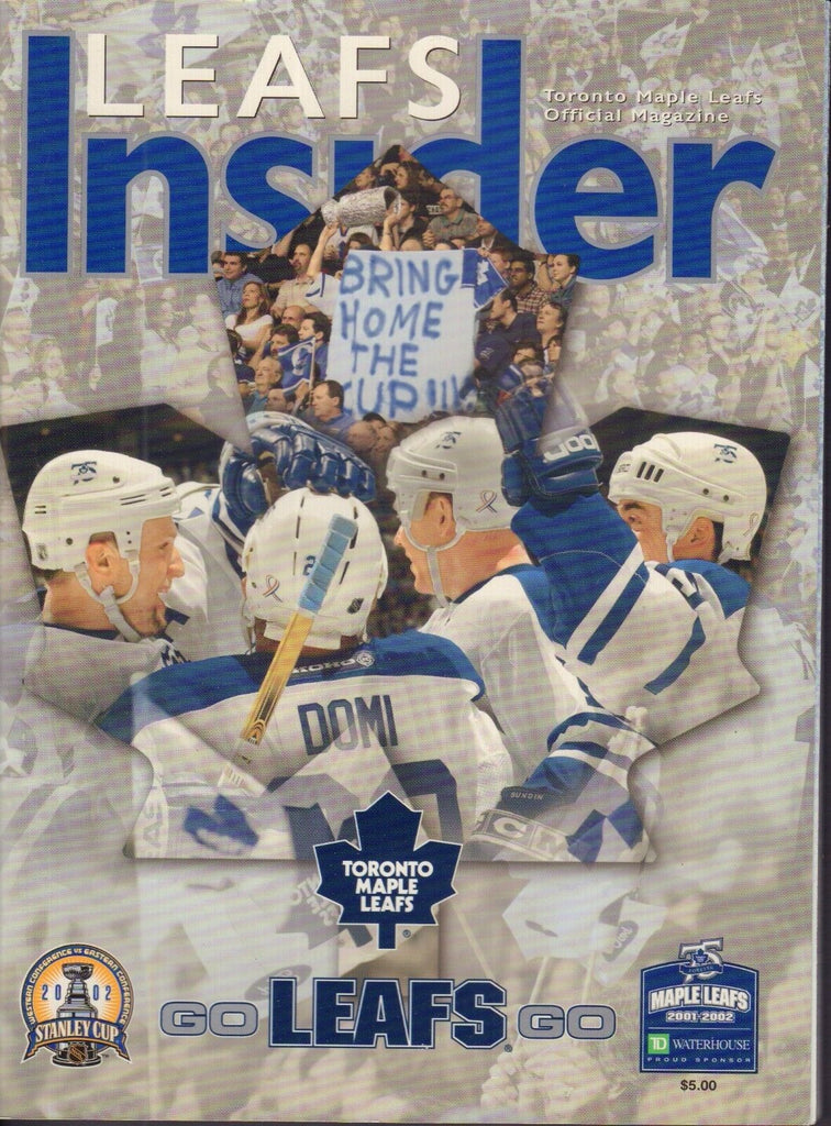 Toronto Maple Leafs Insider Magazine Playoff Issue 2002 072417nonjhe