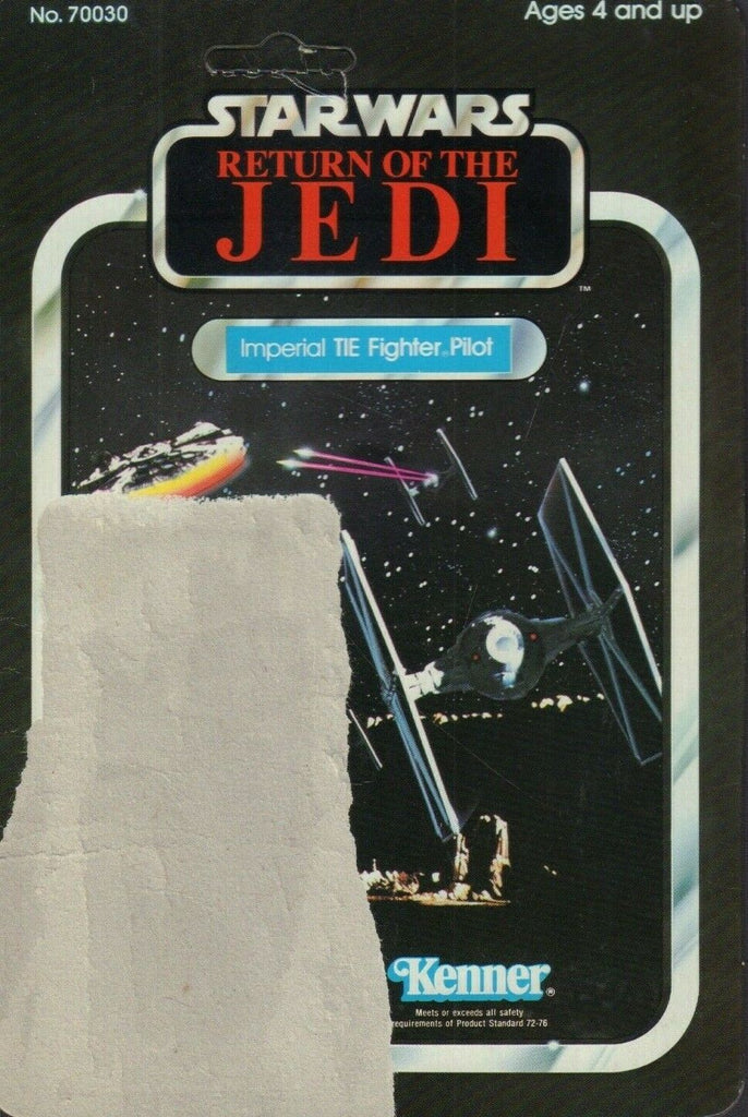 Imperial Tie Fighter Pilot Star Wars ROTJ Card Back Only KENNER 1983 031419DBT