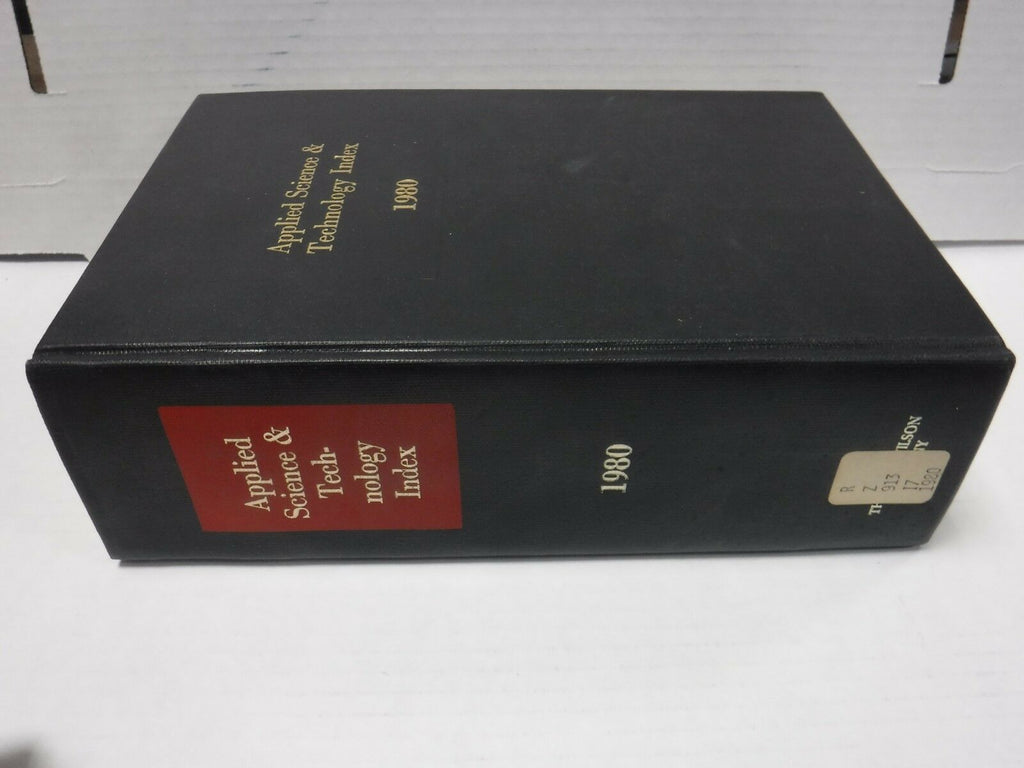 Applied Science & Technology Index 1980 RARE H.W. Wilson Co Ex-FAA 121818AME6