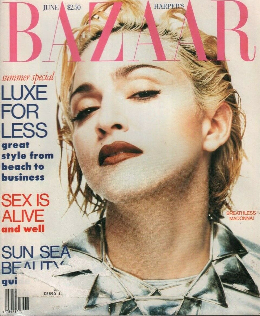 Harpers Bazaar June 1990 Madonna Carl Lewis Gabriela Sabatini 061319DBE