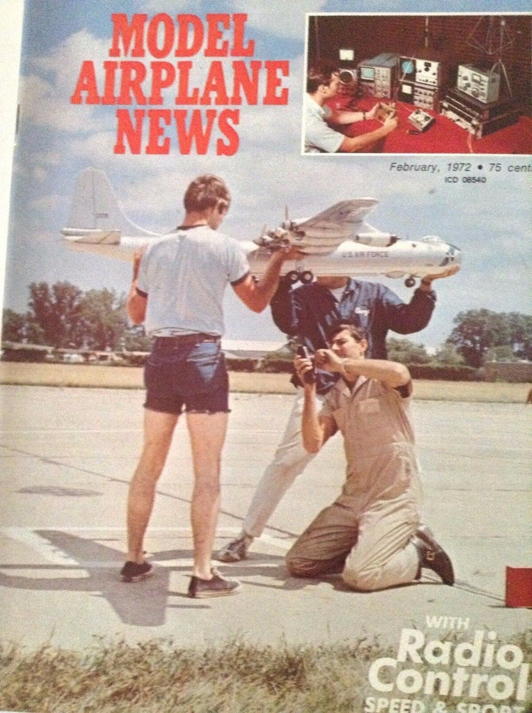 Model Airplane News Magazine Bonzo C/L Goodyear February 1972 082817nonrh