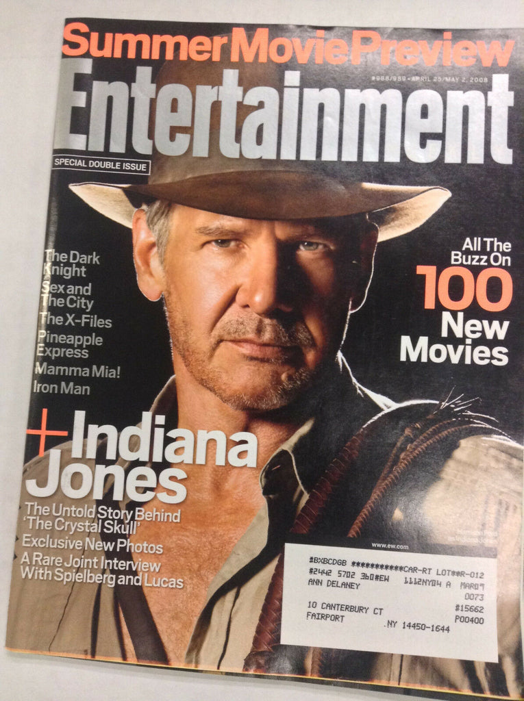 Entertainment Weekly Magazine Indiana Jones Harrison May 2, 2008 050217nonrh