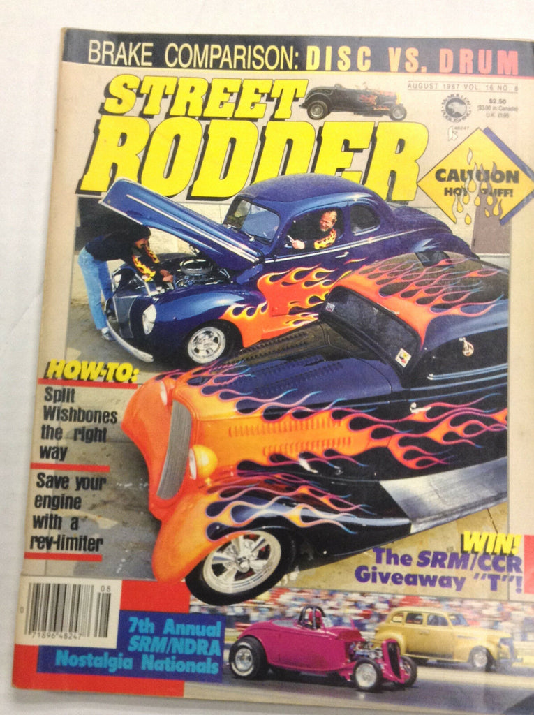 Street Rodder Magazine 7th Annual SRM/NDRA August 1987 011817R