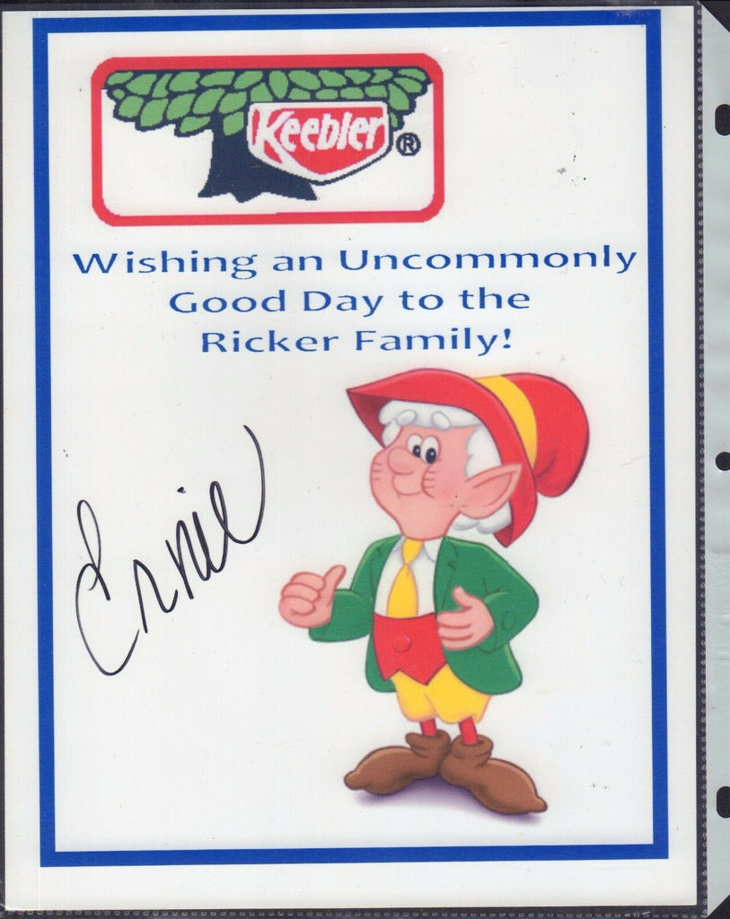 Ernie The Keebler Elf Autographed Signed 8 x 10 Photo jhb