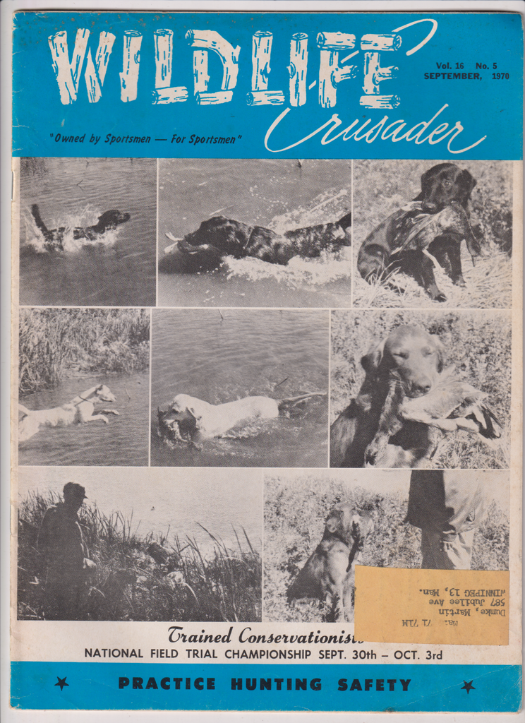 Wildlife Crusader Mag Practice Hunting Safety September 1970 121919nonr