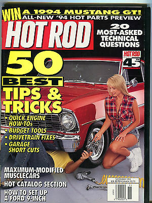Hot Rod Magazine November 1993 50 Best Tips & Tricks EX 022316jhe