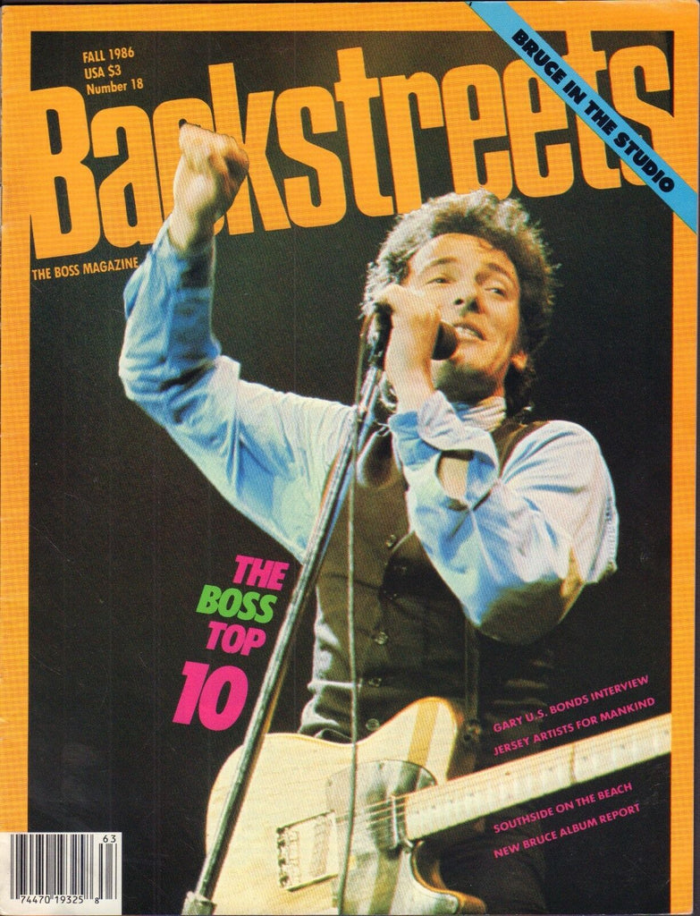 Backstreets Springsteen Magazine #18 Fall 1986 The Boss Top 10 012317DBE