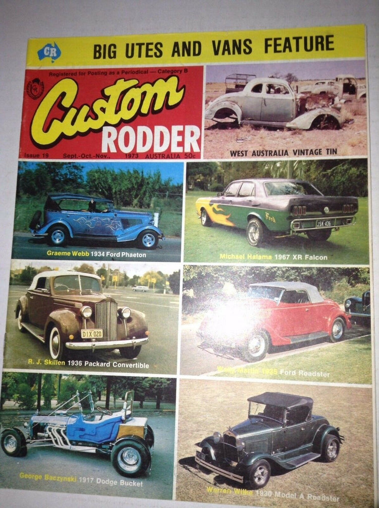 Custom Rodder Magazine Graeme Webb 1934 Ford Phaeton November 1973 041917nonrh2