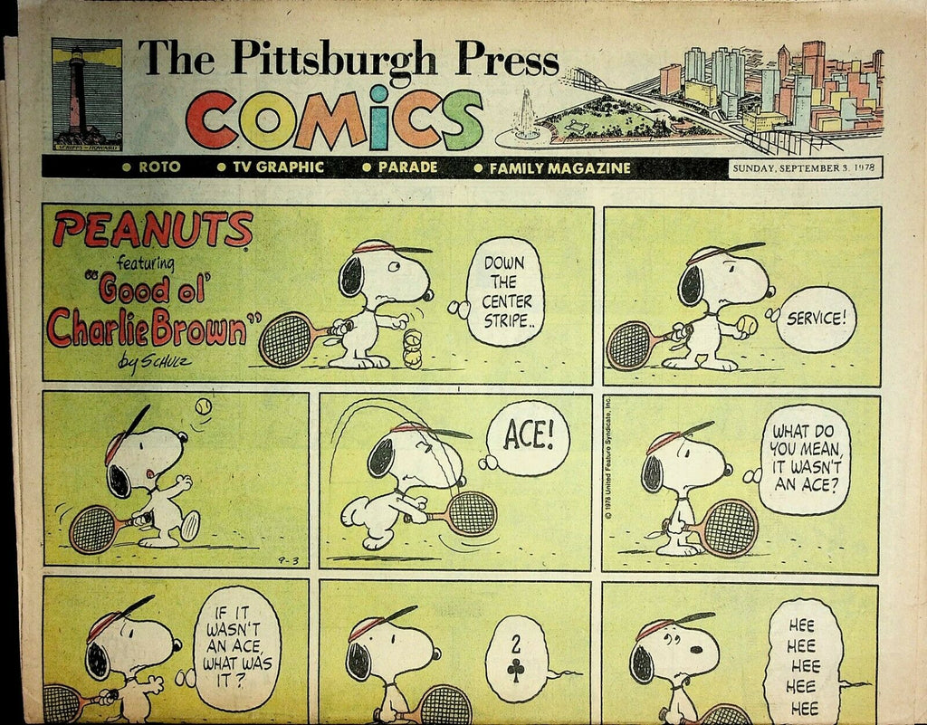 The Pittsburgh Press Comics September 3 1978 Peanuts Batman Superman 021220AME