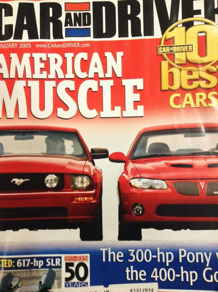 Car And Driver Magazine American Muscle 10 Best Cars January 2005 012319nonr