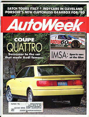 AutoWeek Magazine July 10 1989 Audi Coupe Quattro IMSA at the Glen EX 012516jhe
