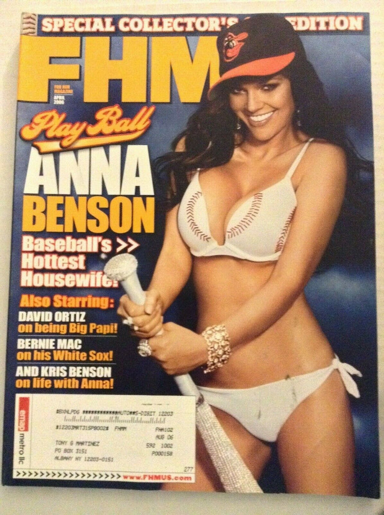 FHM Mag Anna Benson David Ortiz Bernie Mac April 2006 072619nonrh