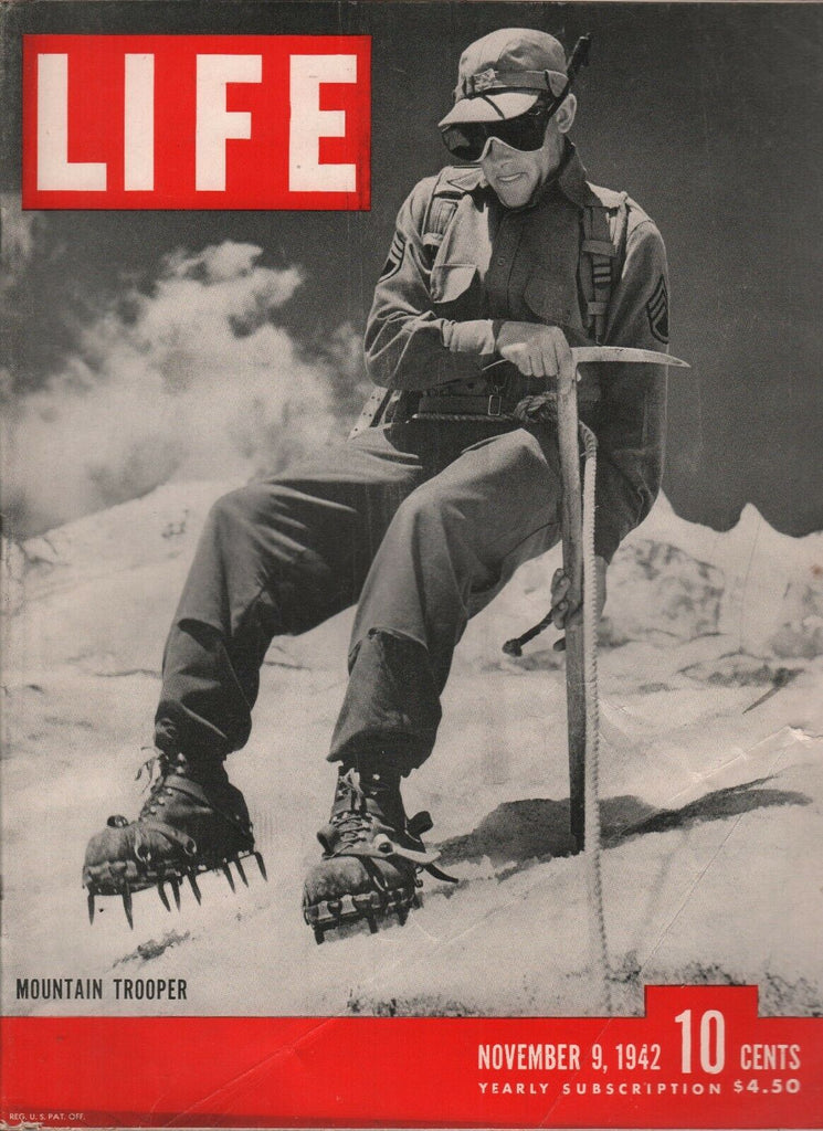 Life November 9 1942 Mountain Trooper WWII Vintage Ads 081619AME