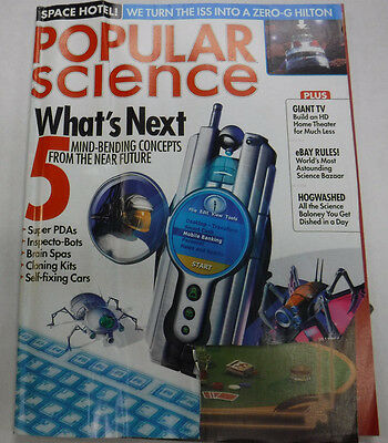 Popular Science Magazine Super PDAs & Inspecto Bots May 2004 072815R