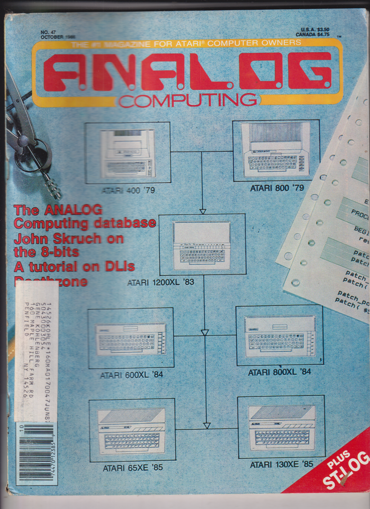 Analog Computing Atari Mag Computing Database October 1986 010320nonr