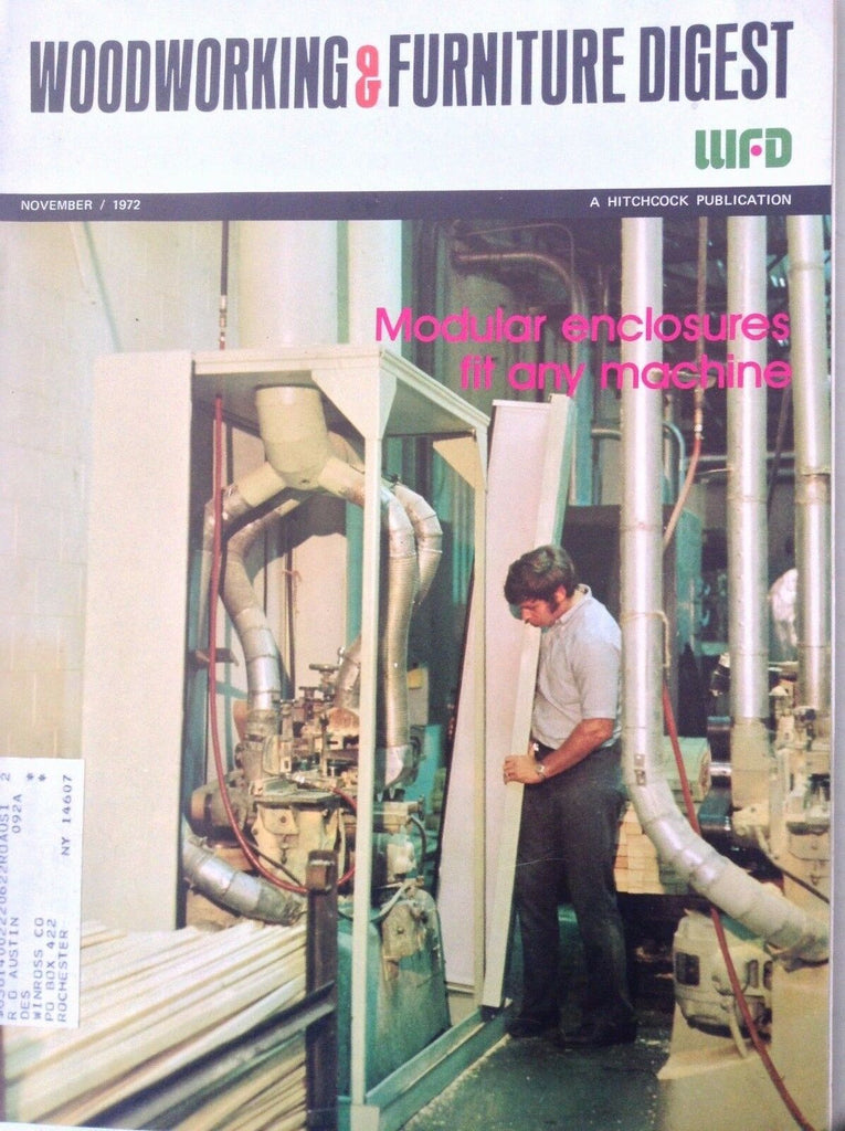 Woodworking & Furniture Digest Magazine Enclosures November 1972 091117nonrh