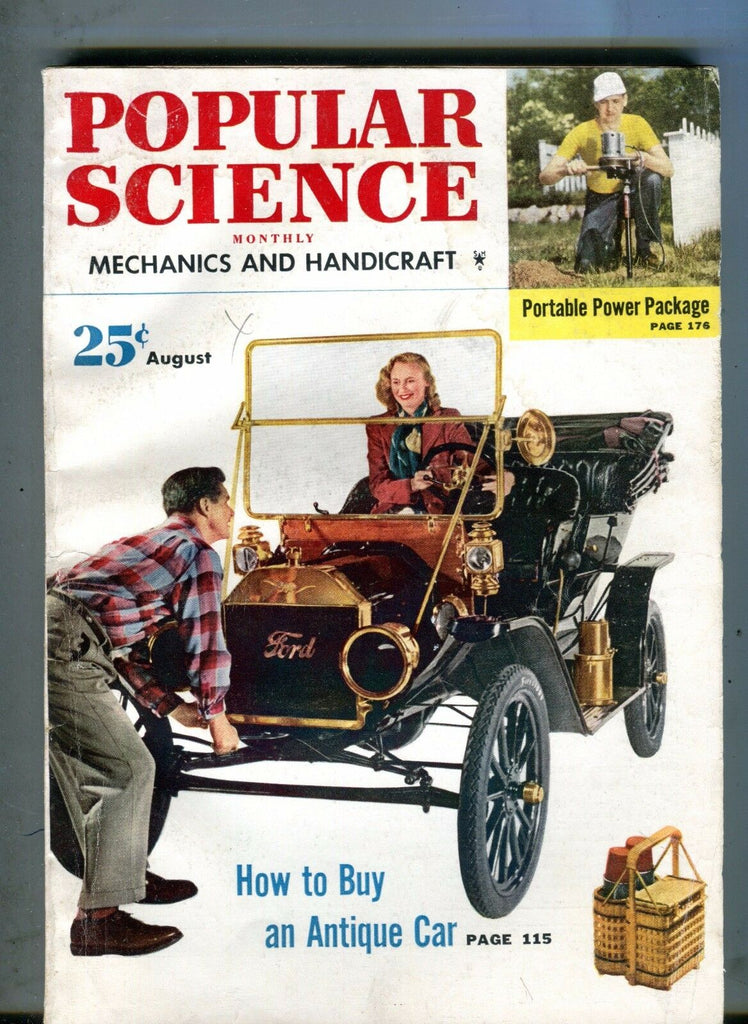 Popular Science Magazine August 1952 How To Buy An Antique Car 063017nonjhe2