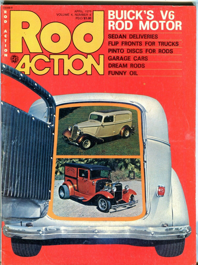 Rod Action Magazine April 1975 Buick V6 Rod Motor EX No ML 031617nonjhe