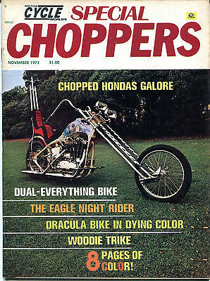 Special Choppers November 1972 Chopped Hondas Galore EX NO ML 121115jhe2