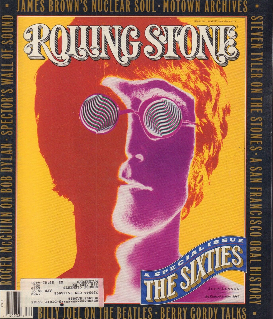 Rolling Stone August 23 1990 The Beatles, Steven Tyler w/ML VG 122816DBE