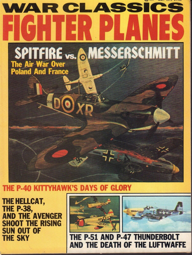 War Classics Fighter Planes May 1976 P-40 Kittyhawk Thunderbolt 081917nonjhe