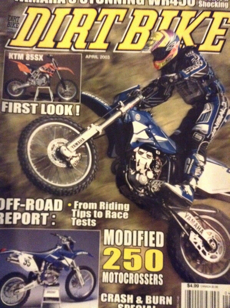 Dirt Bike Magazine Modified 250 Motocrossers April 2003 122318nonrh